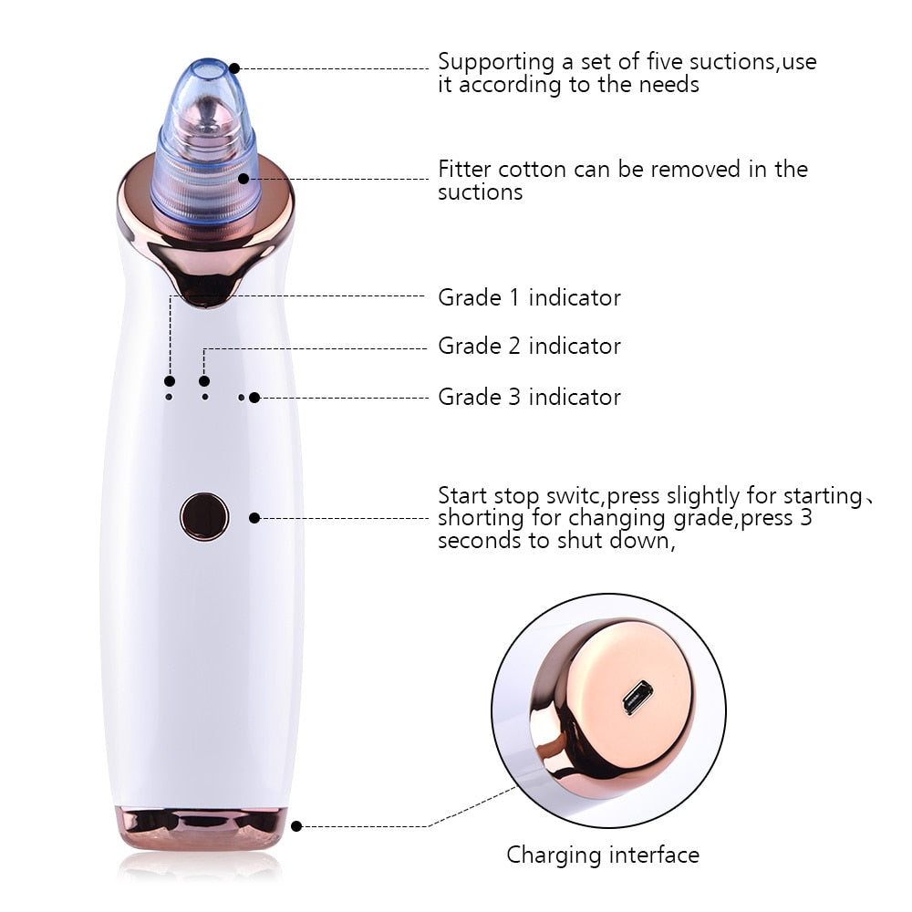 Blackhead Remover Vacuum Tool 2.0 For Clean Skin